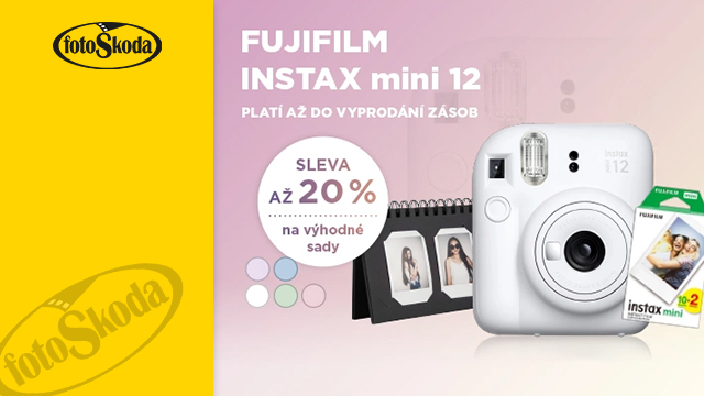 Sleva 20 % na Fujifilm Instax mini