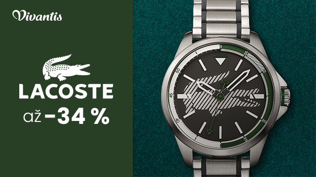 Zľava až 34 % na hodinky Lacoste
