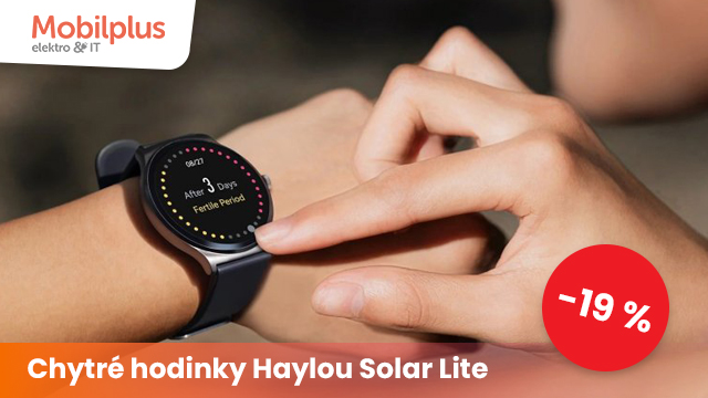 Sleva 19 % na chytré hodinky Haylou Solar Lite