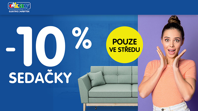 Sleva 10 % na sedačky