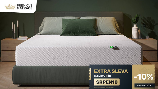 Extra sleva 10 % na matrace